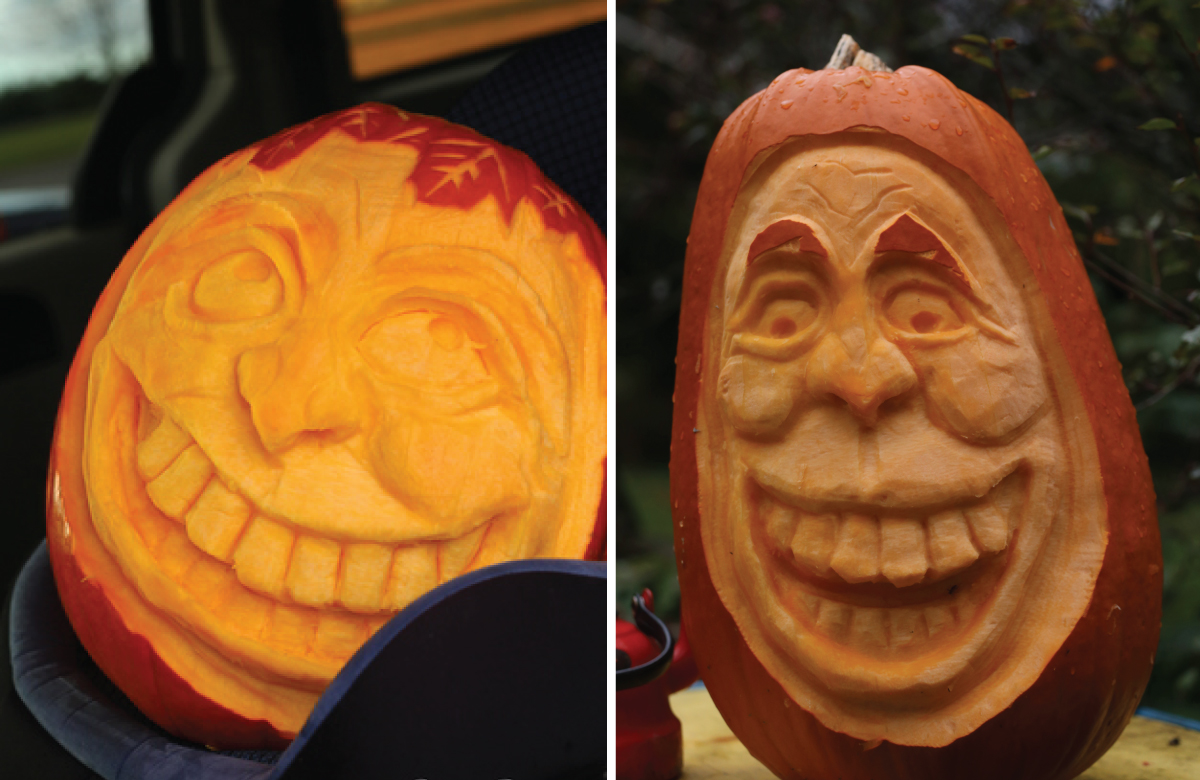 Carved pumpkins