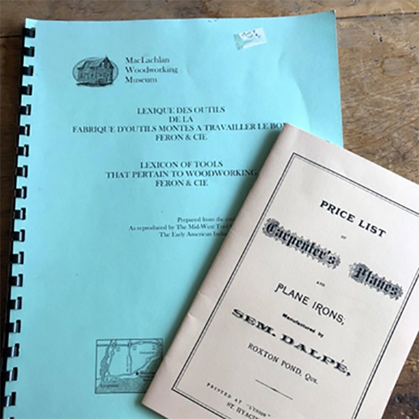 A photograph of two of the museum's publications